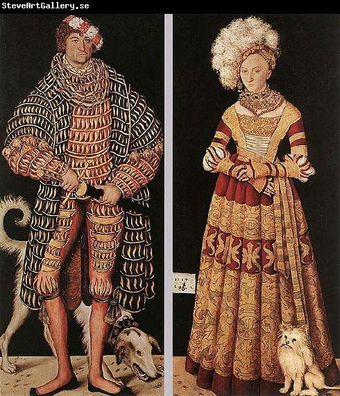 Lucas Cranach Doppelbildnis Herzog Heinrichs des Frommen und seiner Gemahlin Herzogin Katharina von Mecklenburg